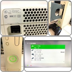動作確認済み】Xbox360 本体コントローラー ソフト付 ホワイト