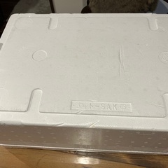 大きめ　発泡スチロールの箱　蓋付きの画像