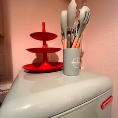 人気ミントグリーン冷蔵庫の画像