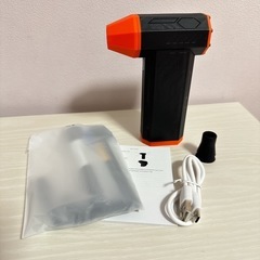 電動エアダスター 小型 ブロワー コンパクト エアコン 充電式 車用 PC 掃除の画像