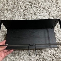 マグネット収納 ホースホルダー付ラック(FLAT ブラック) の画像