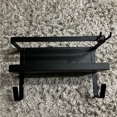 マグネット収納 ホースホルダー付ラック(FLAT ブラック) の画像