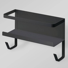 マグネット収納 ホースホルダー付ラック(FLAT ブラック) の画像