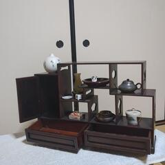 茶箪笥+美術品の画像