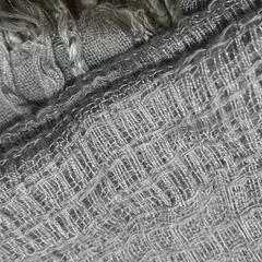 USED 草木染め ストール / オーガニック 麻混 cotton 綿 マフラー ショール 日除け UVカット 襟巻き ナチュラルの画像