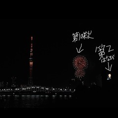 ２０２５隅田川花火 - 友達