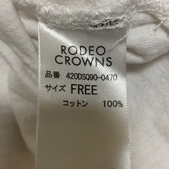 中古 ロデオクラウンズ迷彩柄 半袖Tシャツの画像