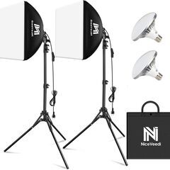 NiceVeedi 2パック写真撮影ソフトボックス 40x40c...
