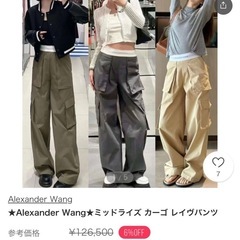 【未使用に近い】alexanderwang カーゴパンツの画像
