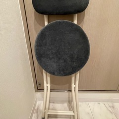 美品　背もたれ折りたたみチェアの画像