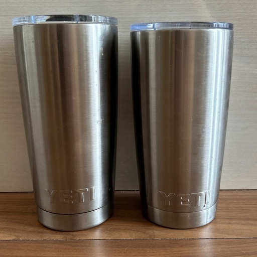 YETI 保冷　ランブラー　タンブラー　ステンレス　シルバー　セット　イエティ