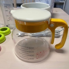哺乳瓶（母乳実感）7本 電子レンジスチーム消毒ケース 調乳ポット（調乳じょ〜ず） さく乳器の画像