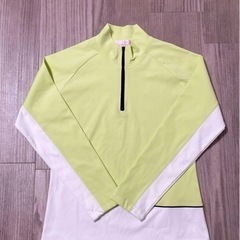 レディース　ハーフジップトップ