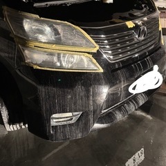 ヘッドライト磨きの画像