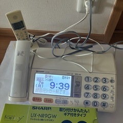 コードレス電話機FAX子機1台とインクリボン2本