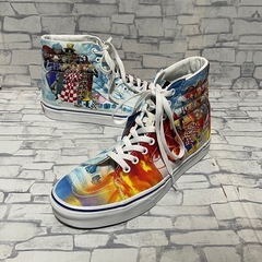【バンズ×ワンピース】コラボ USA限定モデル メンズ ハイカット スニーカー 26.5cm US8.5の画像