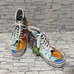 【バンズ×ワンピース】コラボ USA限定モデル メンズ ハイカット スニーカー 26.5cm US8.5の画像