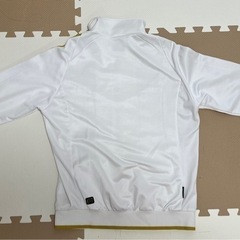 【adidas／アディダス】白×金 ジャージ（メンズM）の画像