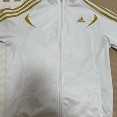 【adidas／アディダス】白×金 ジャージ（メンズM）