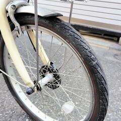 お渡し日時調整中！電動アシスト自転車　YAMAHA　PAS　SION 20インチ　アイボリー　バッテリー8.7Ah 充電器付の画像