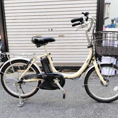 お渡し日時調整中！電動アシスト自転車　YAMAHA　PAS　SION 20インチ　アイボリー　バッテリー8.7Ah 充電器付の画像