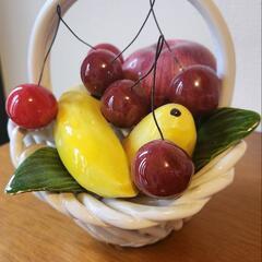 陶器の置き物　インテリア　くだものの画像