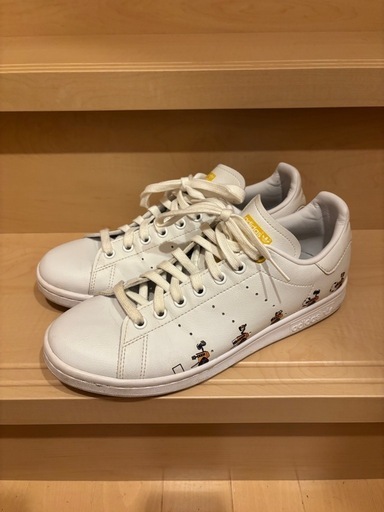 adidas Stan Smith ホワイト/イエロー (フジタタクヤ) 発寒南の