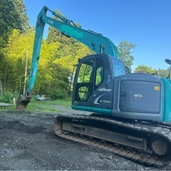 バックホウ　ユンボ　0.4ロング　クレーン仕様　建築　SK135SRLCの画像