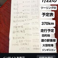 7月22日火曜日みどり市スタート日光でジンギスカンツーリングしま...
