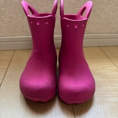 レインブーツ　クロックス　7C キティーちゃんの画像