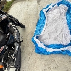 特大プール　空気入れはドライヤーで代用可能の画像