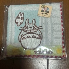 新品　となりのトトロ　ハンドタオル　ミニタオル　ハンカチ　トトロの画像