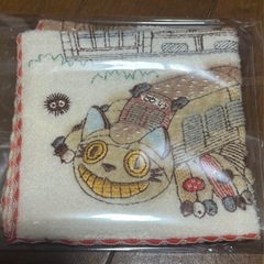 新品　ジブリパーク　ジブリの大倉庫　ハンドタオル　ミニタオル　ネコバスルームの画像