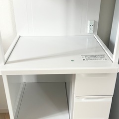 レンジ台 キッチン収納 レンジボード SK-306W （米ビツ12kg付）の画像