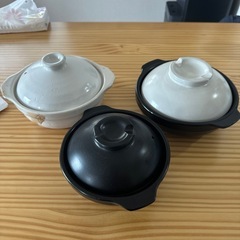1人用鍋(土鍋)3個セット