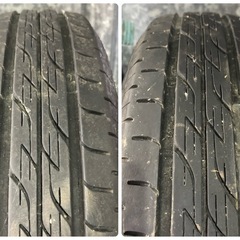 難あり バリ山 BRIDGESTONE ブリヂストン 低燃費タイヤ NEXTRY 155/80R13 79S 夏タイヤ 4本SETの画像