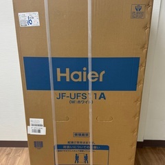 【2025年6月購入 未開封品 最安￥34,362】 冷凍庫 ハイアール Haier 107L JF-UFS11A(W) ホワイトの画像
