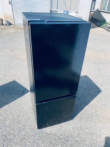 ✅TAGlabelノンフロン冷凍冷蔵庫AT-RF160-BK✅送料設置無料 冷蔵庫 ブラック AT-RF160-BK ［162L /2ドア /右開きタイプ