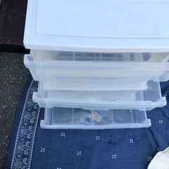  JM20037K★大特価★アイリス3段収納ケース≺幅：約54cm高さ：約60cm 奥行：約39cm>中古品【取りに来られる方限定】 の画像