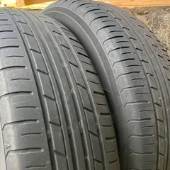 トヨタ純正14インチスチールホイールとヨコハマサマータイヤの画像