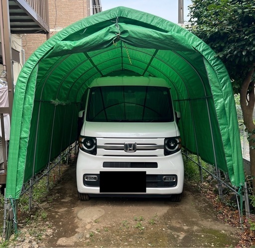パイプ車庫 テントガレージ 車庫テント カーポート タープテント 物置 簡易車庫