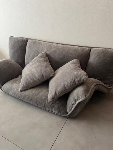 購入後1週間・数回使用のみ】RASIK(ラシク)リクライニングフロアソファ