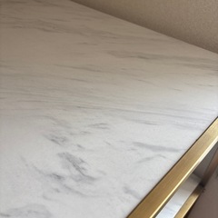 シェルフ　棚　4段　大理石調の画像