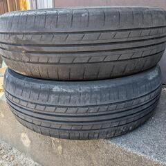 0円】タイヤ2本 155/65R14 ブリヂストンあげます (ACE) 新飯塚