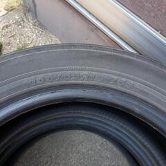【0円】タイヤ　２本　155/65R14 ヨコハマタイヤの画像