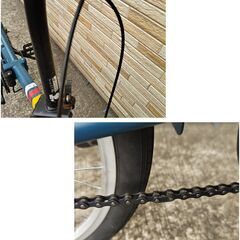 中古自転車 変速無し 20インチ 折り畳み 軽整備済み 防犯登録対応 町田市 相模原市 MM776の画像