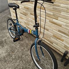 中古自転車 変速無し 20インチ 折り畳み 軽整備済み 防犯登録対応 町田市 相模原市 MM776の画像