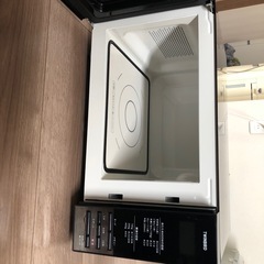 ツインバード ミラーガラスフラット電子レンジ DR-D269B の画像