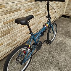 中古自転車 変速無し 20インチ 折り畳み 軽整備済み 防犯登録対応 町田市 相模原市 MM776の画像