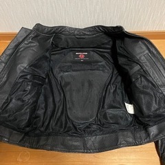 【商談中】牛革 パンチングレザージャケット Mサイズの画像